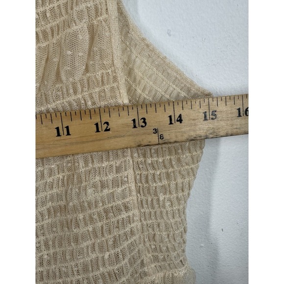 FREE PEOPLE Size XL CAN'T STOP WON'T STOP SLIP DRESS IN Beige - Picture 8 of 11